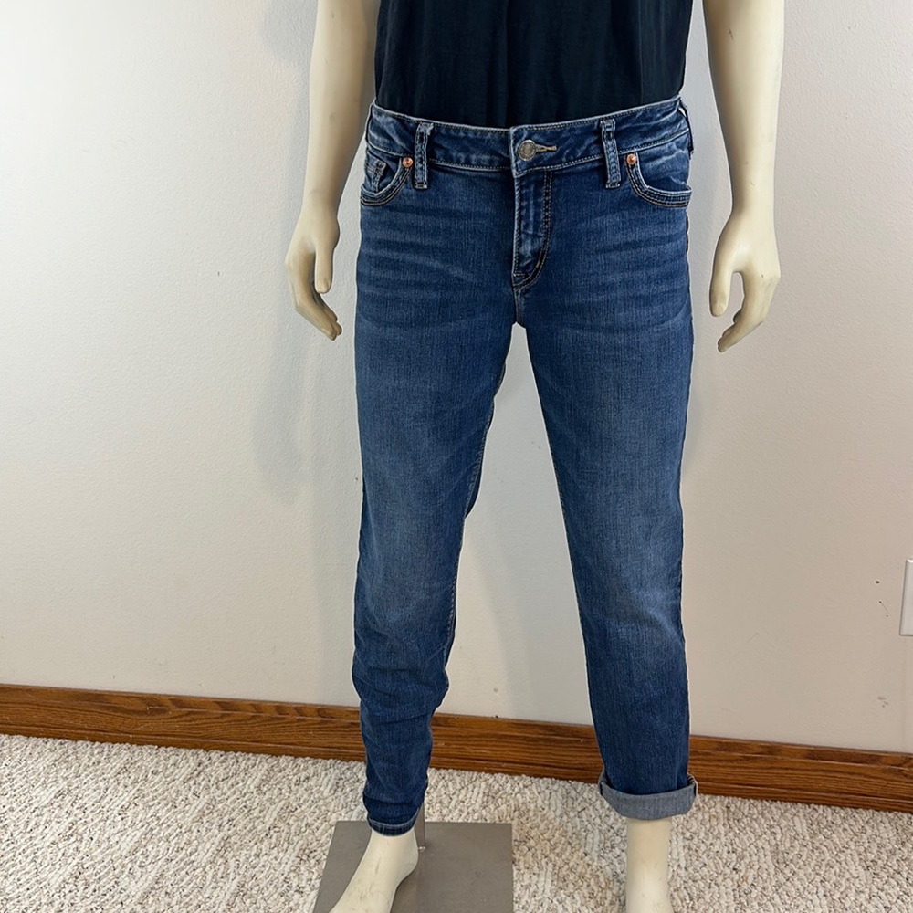 Silver Womens Suki Skinny Mid Rise Size 34 Jeans